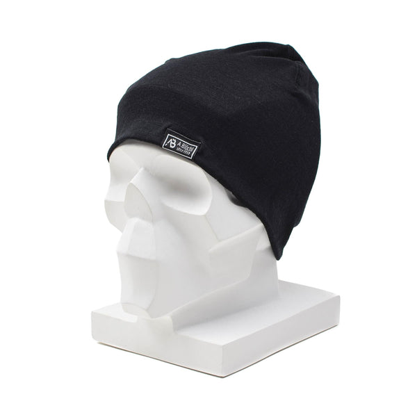 A.Blochl Merino Wool Watch Cap Sports vandring huvudbonader andningsbar mössa svart