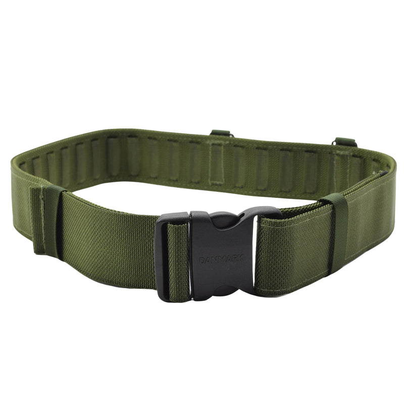 Original Danish Army Tactical Belt Olive justerbar fält Webbing Combat NYTT