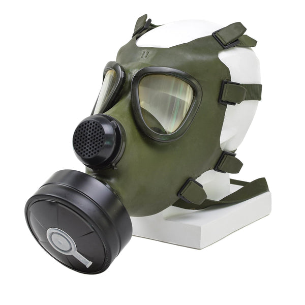 Rumänska M74 Gasmask Full Face NBC Respirator Vintage Olive Military Surplus