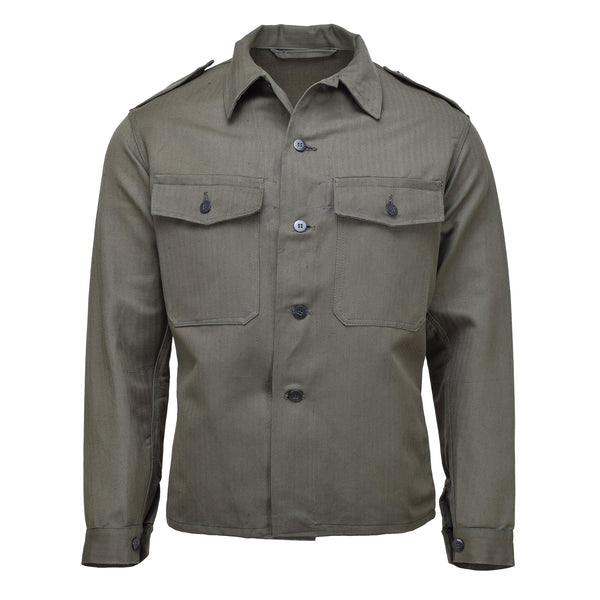 Original Österrikisk militär M59 Field Jacket Vintage WWII Troops Shirt Olive New