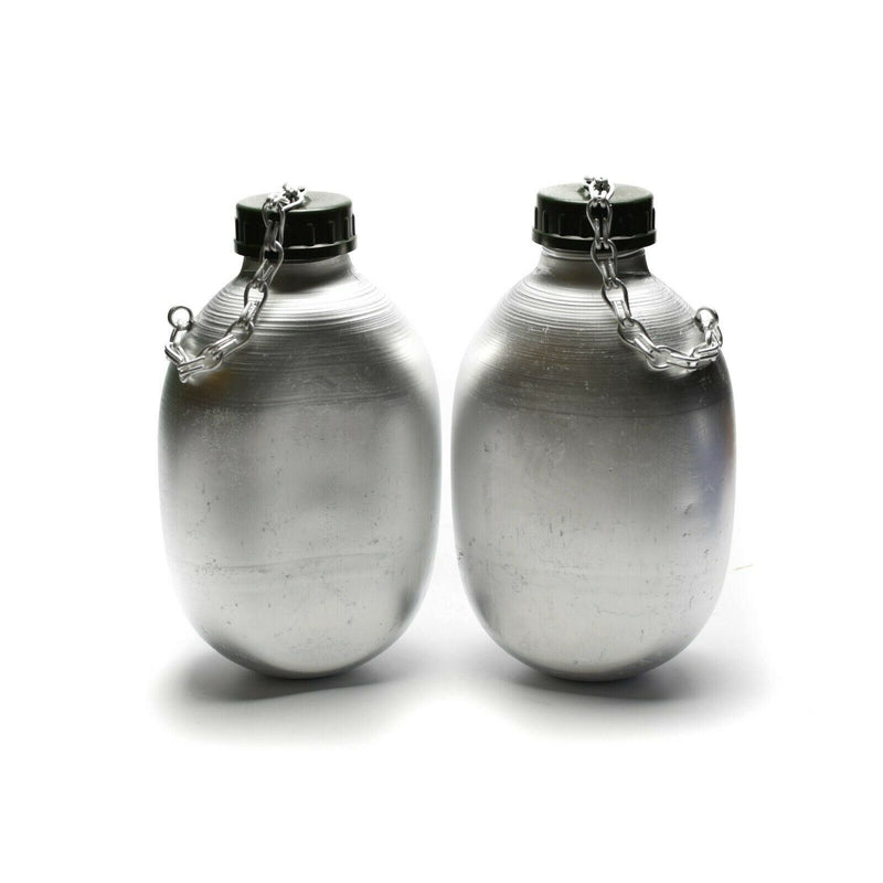 Original French Army Drinking Flask Water Bottle Canteen Pot Cotton Pouch Od Ny