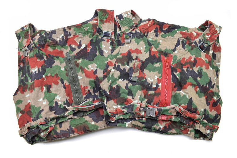 Äkta schweiziska arméstrid Taz 83 Camo Vest ryggsäck dagspack militär Schweiz