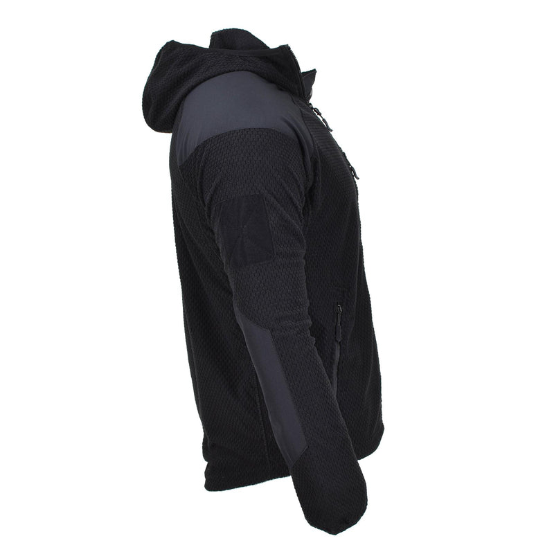 Blochl Brand Military Style Thermal Jacket Fleece Hooded Armerad Black New