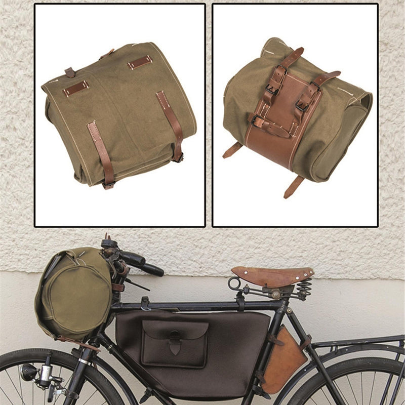 Original Swiss Army Mil-Tec Cycle Bikepack Polyester Travel Outdoor Bag Olive