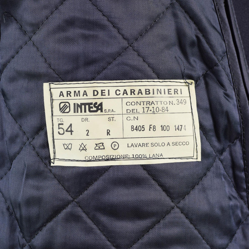 Original italiensk militärpolisbeläggning Long Carabinieri Italy Trench Coat W Liner