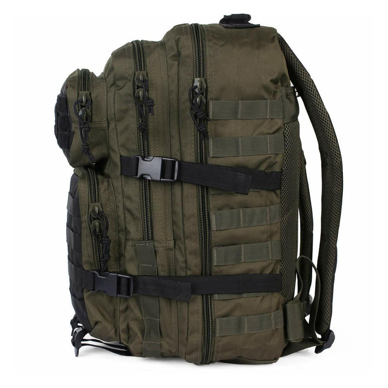 Mil-Tec U.S. Assault Ranger Trekking ryggsäck Stor camping dagpack oliv svart