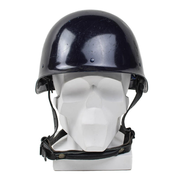 Äkta franska militära MP Blue F1 Tactical Helmet Combat Field Gear Vintage New