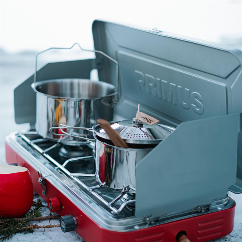 Primus Atle II Portable Camping Spise Dual Burner Outdoor Kitchen Cookware