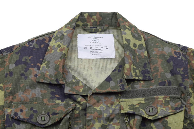 Tacgear Brand tysk militär stil fältjacka kommandot trupper flecktarn camo