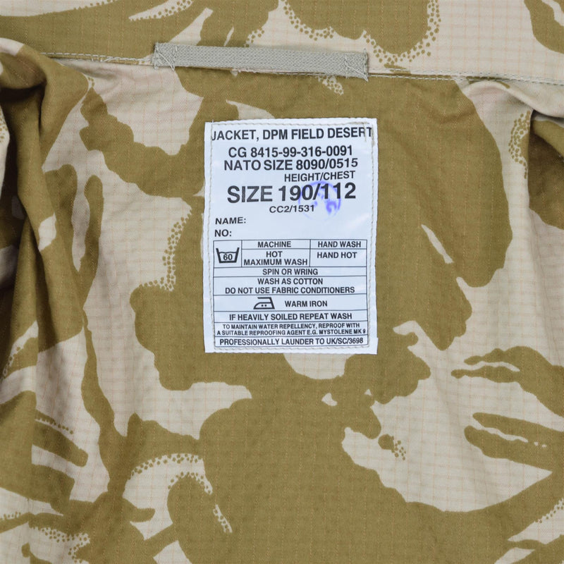 Original British Army Jacket Smock Desert Camo Ripstop Parka Militärutgåva NYTT