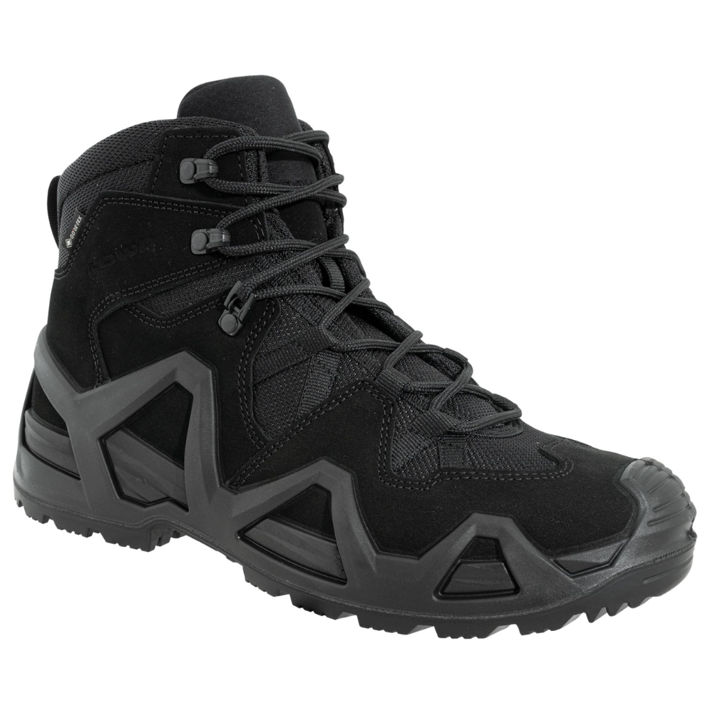 LOWA Zephyr MK2 GTX Mid Combat Boots GORE TEX Vattentät Abrasion Resist Svart