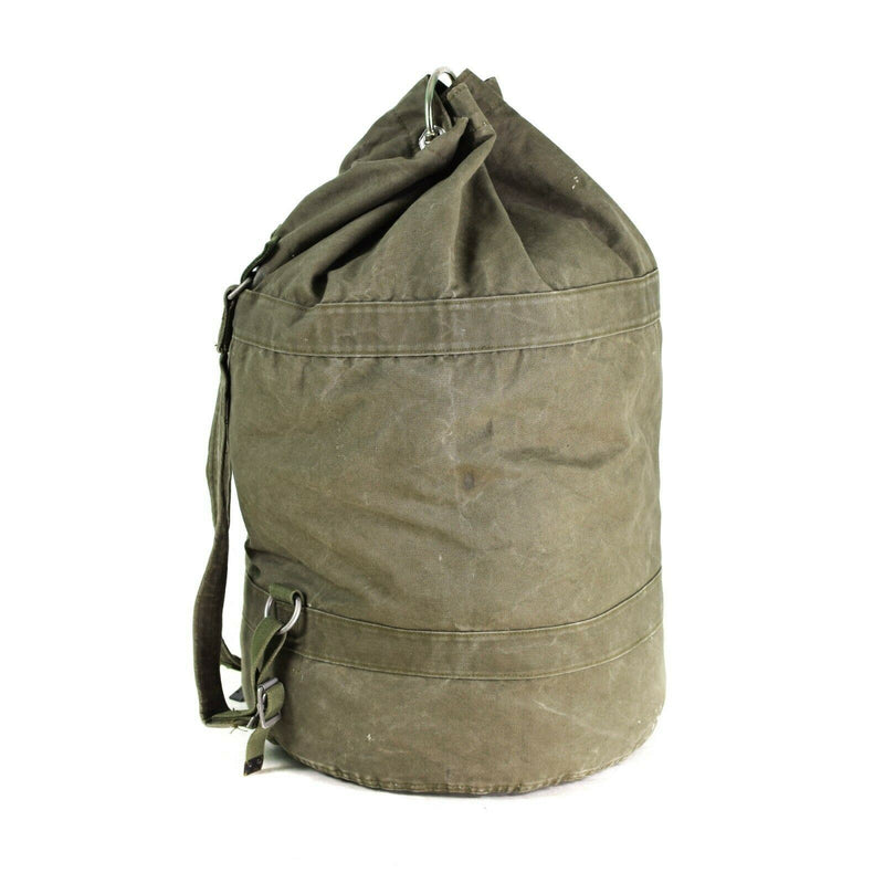 Äkta tyska arméhavsäcken Duffel Bag W axelremmar Stora W Lock Ryggsäck