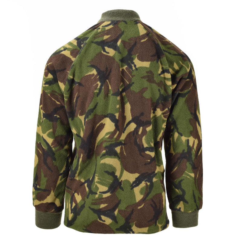 Äkta brittiska Cardigan Army Thermal Jacket Fleece DPM Camo Jumper Men Zip-Up