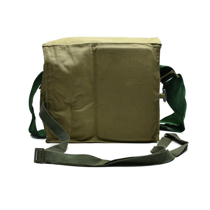 Äkta bulgariska armé Haversack Canvas Khaki Side Shoulder Bag Pack Ny