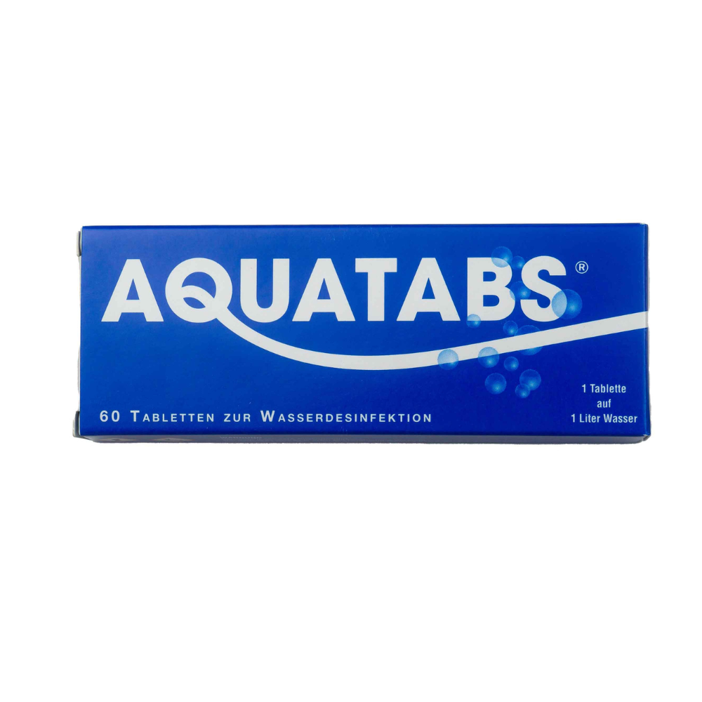 AQUATABS vattenreningstabletter 3,5 mg 60 stycken Utomhusresor