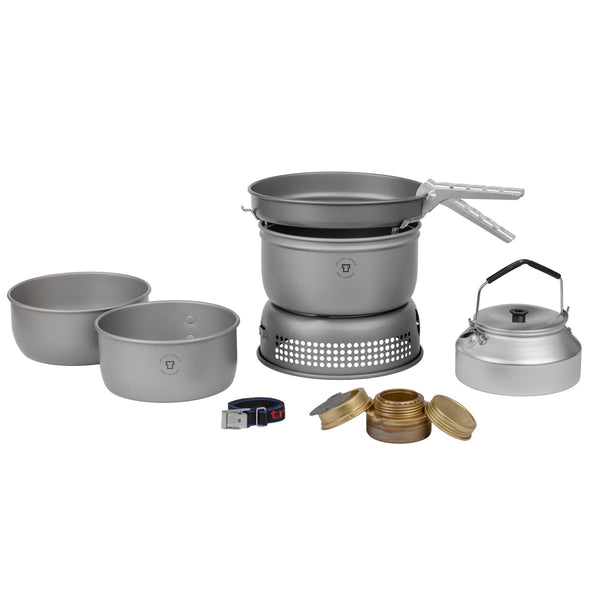 Trangia Lätt aluminium Kompakt spis set matlagning camping köksredskap utomhus