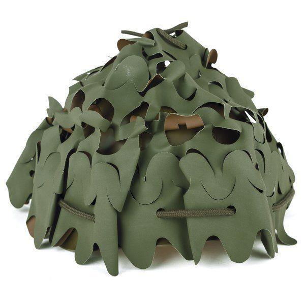Original French Forces Helm Camouflage Cover Headwear Masking Olive Brown New New