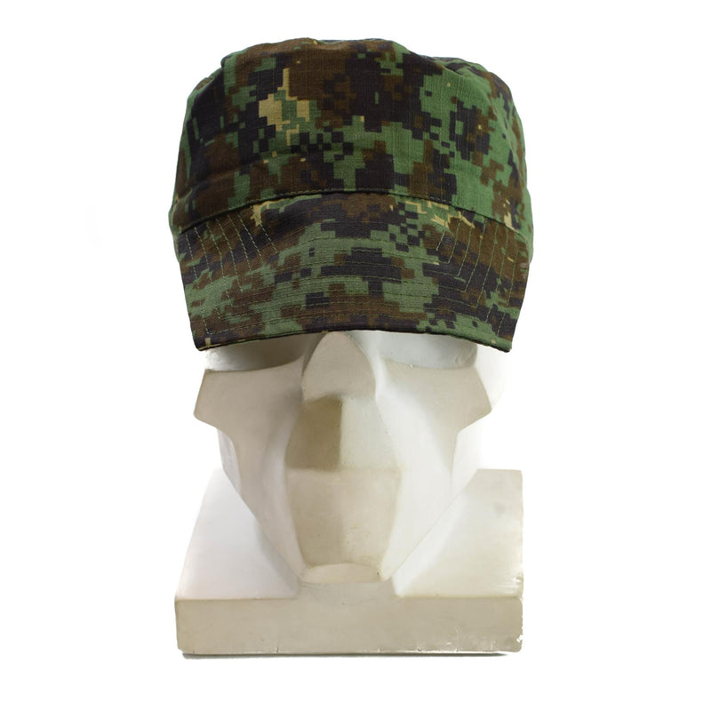 Äkta Guinea Bissau Army Cap Ripstop Jungle Camouflage Military Issue Hat Ny