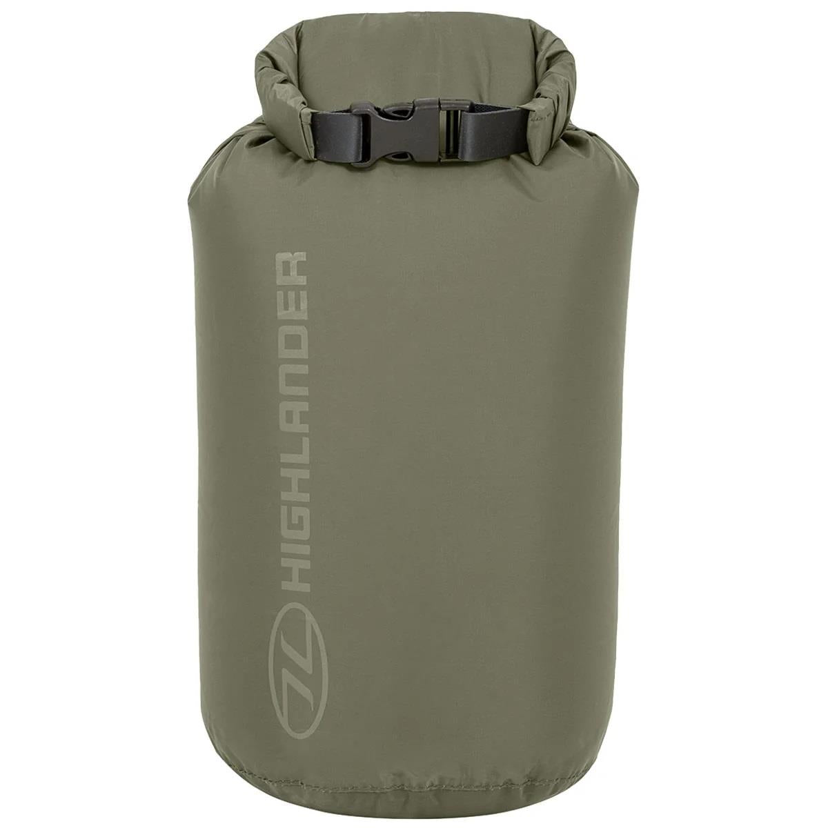 Original Scottish Military Dry Bags 1L–40L Roll Top Quick Release Spänne Olive