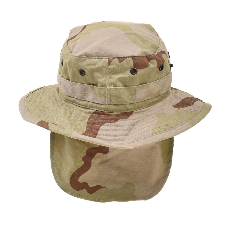 Äkta holländska armé boonie hatt dpm öken kamouflage mössa bred brim sommarhatt