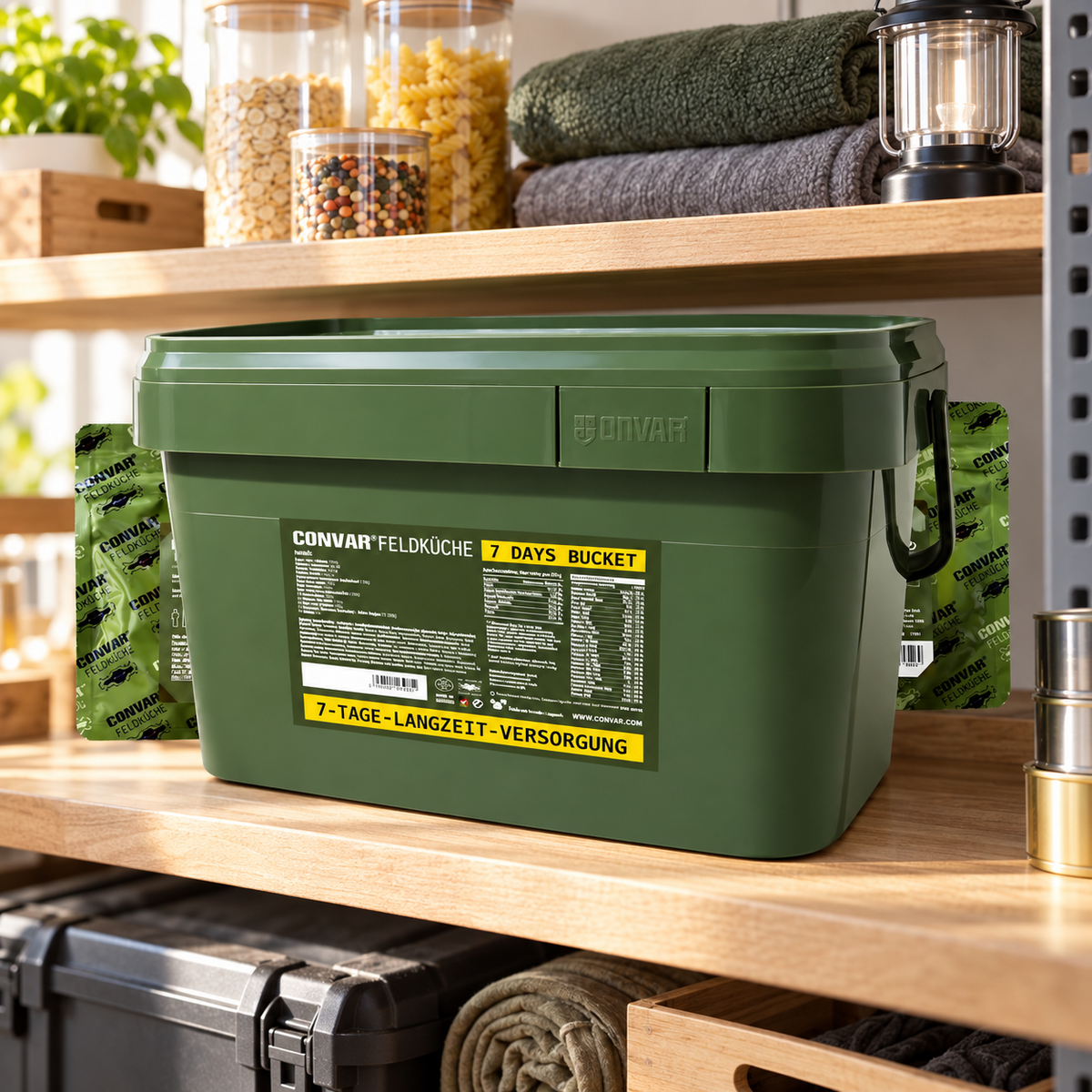 CONVAR Feldküche 7 Days Emergency Food hink 7 Day Long Life Supply