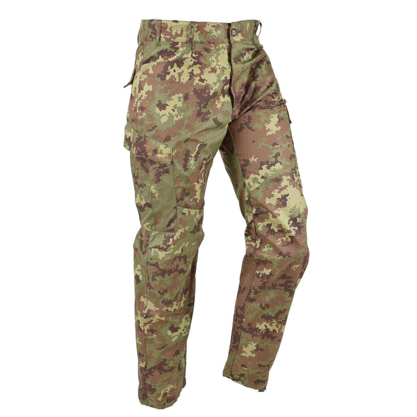 Äkta italienska militära stridsbyxor Field Troops Ripstop BDU Vegetato Trousers