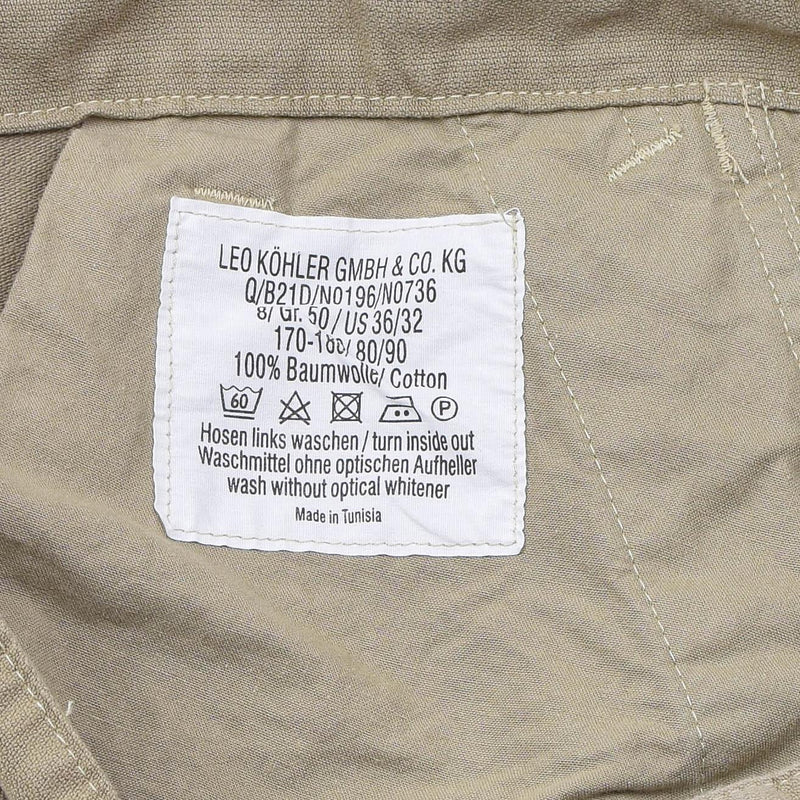 Leo Kohler Commando Trousers Special Forces Bdu Pants förstärkta bomullskaki