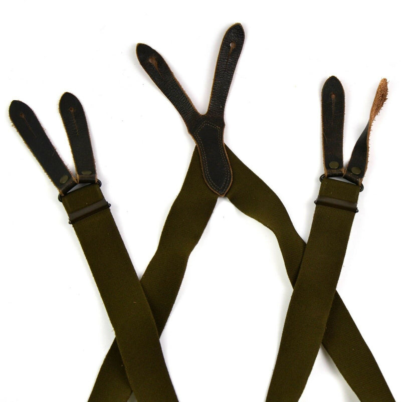 Original German Army Field Suspenders Byxor byxor hängslen hängslen
