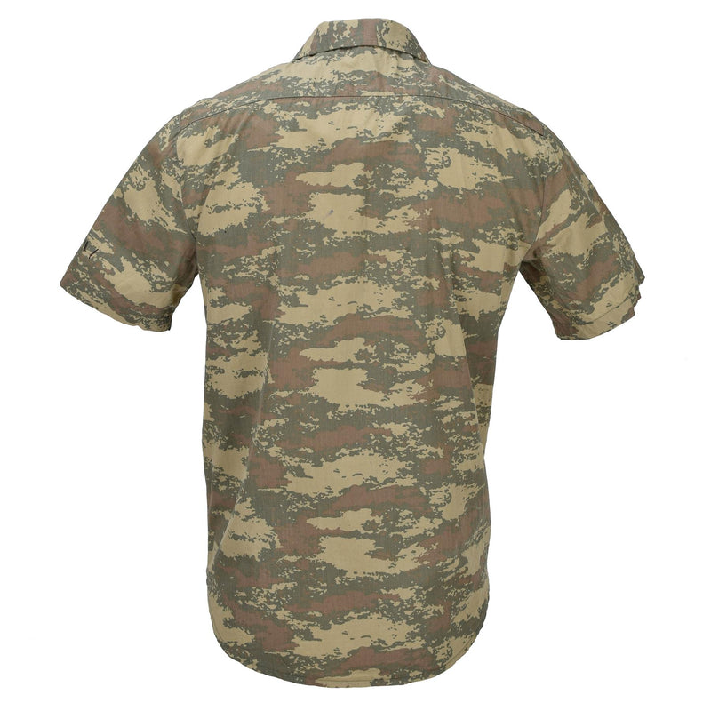 Original Turkish Army Field Shirts Hållbar ripstop camo Kort ärm Taktisk