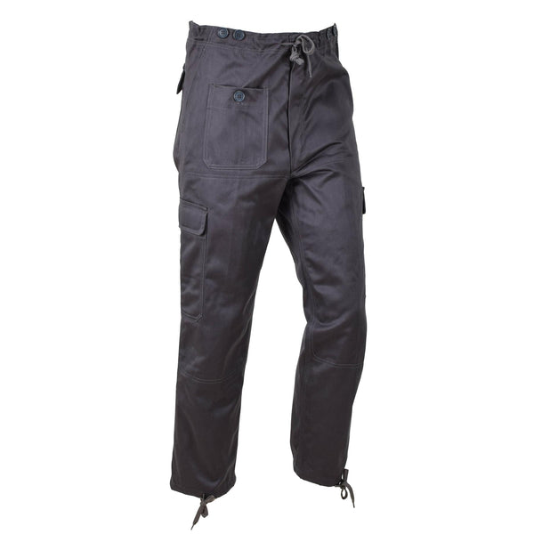Äkta danska M71 Army Grey Work Pants Justerbar midje vintage byxor nya
