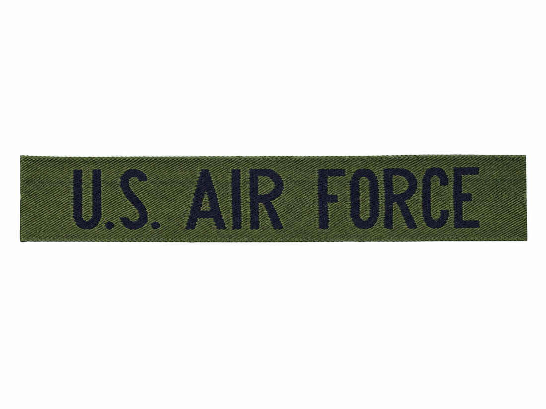 Original U.S. Military Air Force Chest Tape Patch Insignia Army Surplus