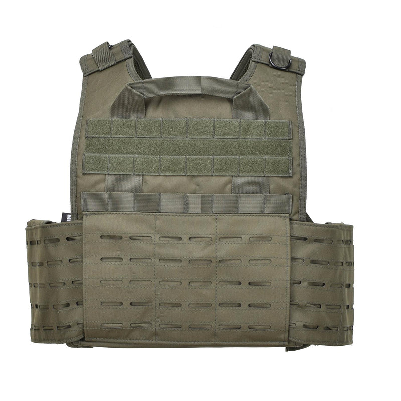 MIL-TEC Laserskuren modulär plattbärare Taktisk strid Vest Molle Olive