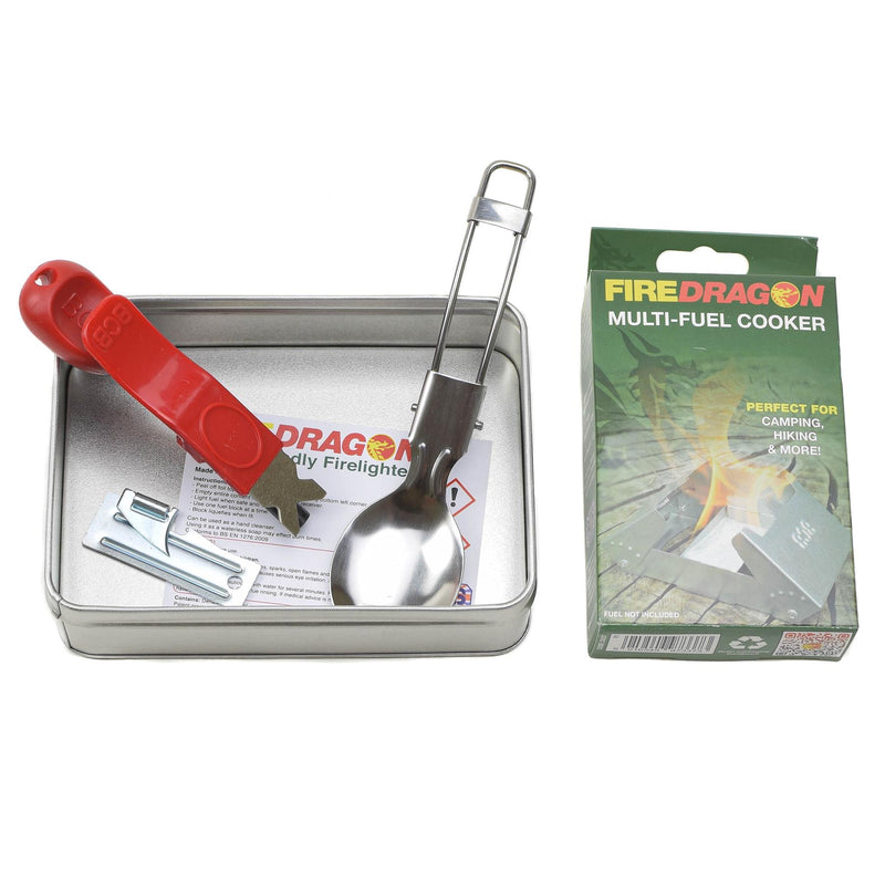 BCB Wild Compact Cooking Set Dry Fuel Cooker Camping Spoon vandringsspis
