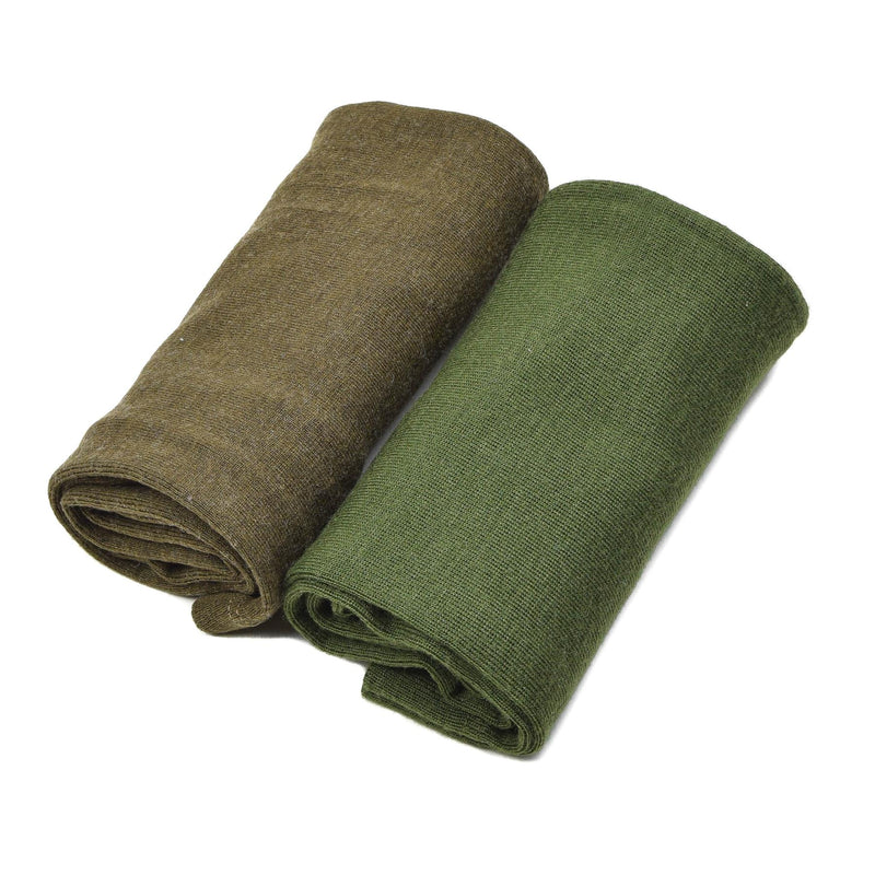 Original Tjeckisk arméduk. Army Issue Tube Scarf Brown Ny 2st Lot