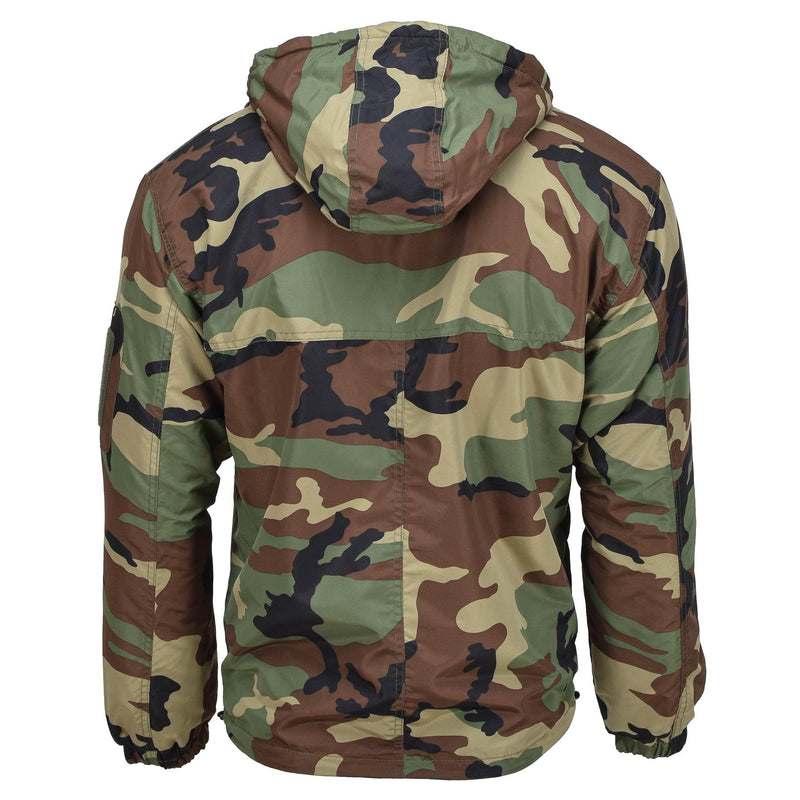 Mil-Tec German Military Combat Jacket Winter Woodland Windproof Hooded fodrad ny