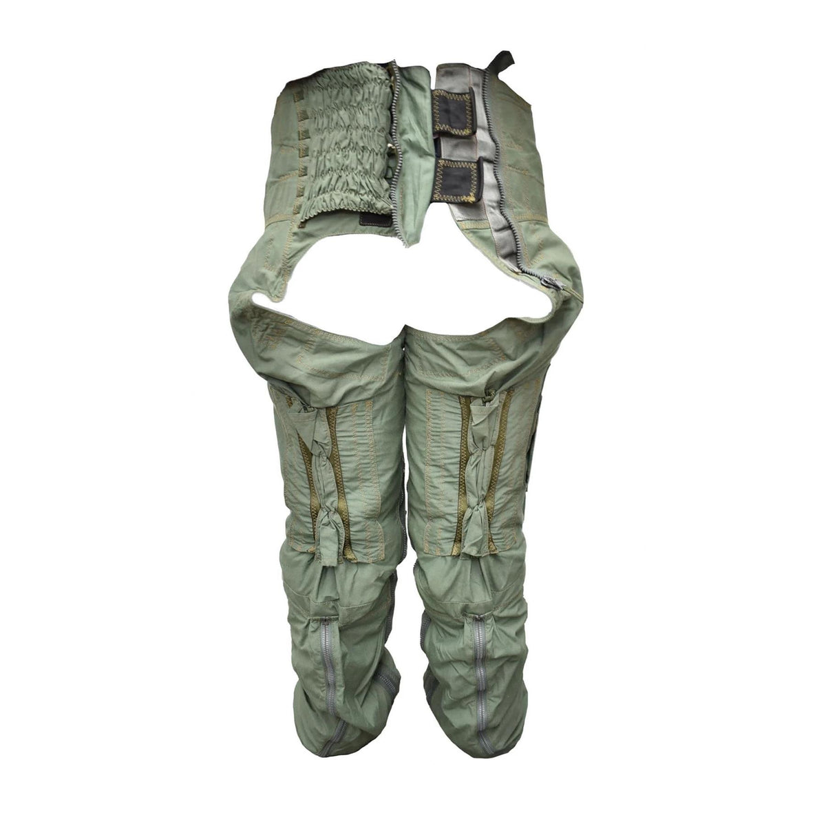 Original British Military Full Coverage Anti-G Flight Trousers Olive Green