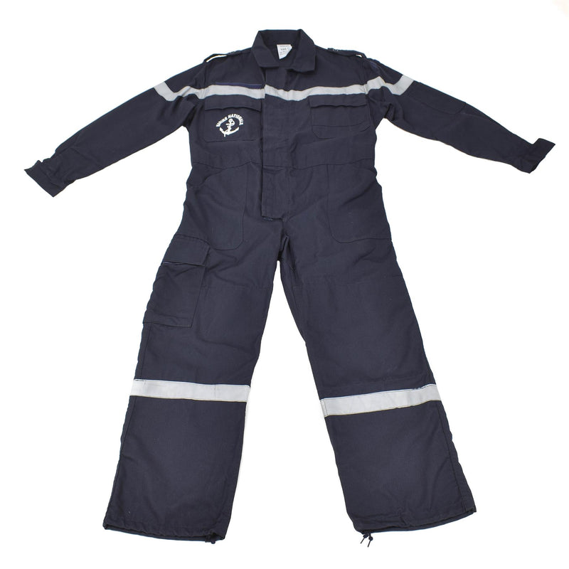 Äkine French Navy Coverall Thermostable Marine Jumpsuit Solid Dark Blue New New