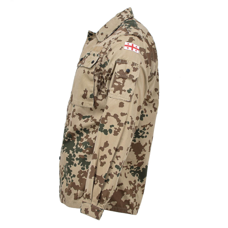 Äkta georgiska arméfältblus Tropentarn Camouflage Field Tactical Shirts