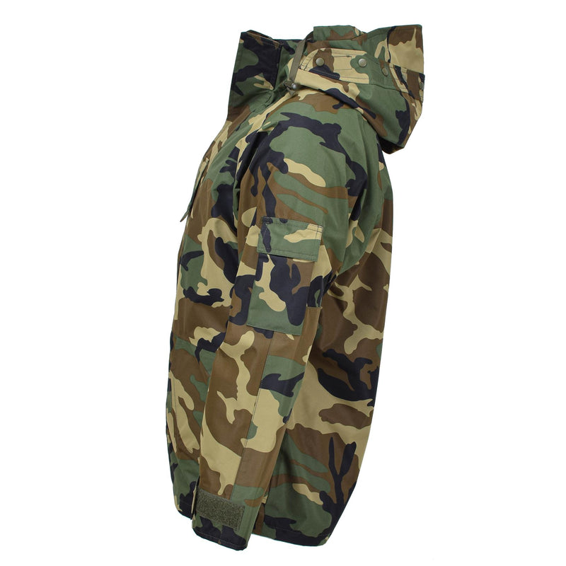 Mil-tec militär stil jacka våt väder skog 3 lager vindtät goretex ny