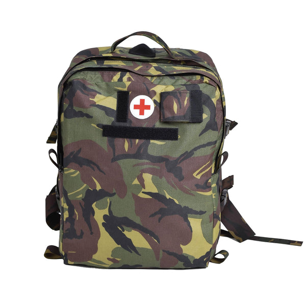 Äkta holländska militärmedicinska ryggsäck Paramedic Ruckssack Waterproof DPM Camo Ny
