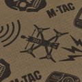 M-TAC Microfleece Hals Damask Drone Mönster Tactical Outdoor Scarf Tan