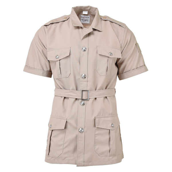 Original French Military Foreign Legion Khaki Dress Shirts Kort ärmar Nya