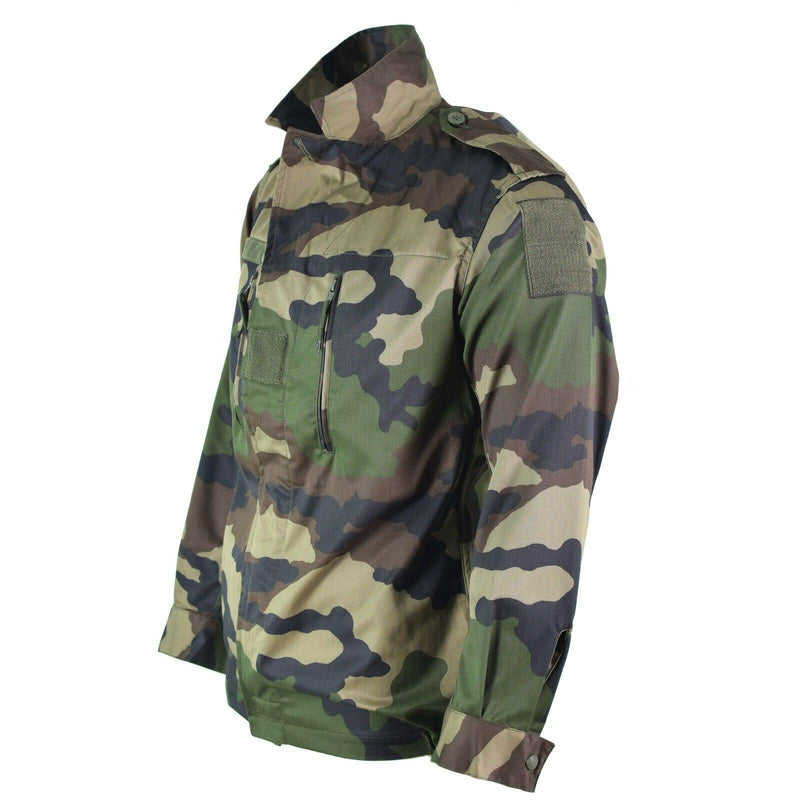 Äkta den franska armén f2 stridsjacka trötthet ce camo militär fråga överskott nytt
