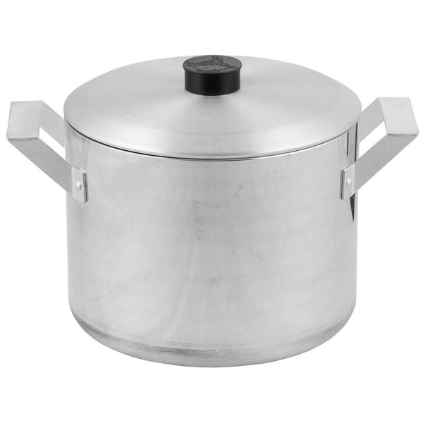 Äkta tjeckisk armépanna med lock 2 l aluminiumkokning 0,5 gal militär köksredskap