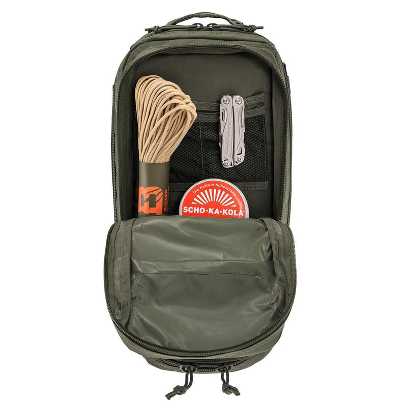 MIL-TEC U.S. Assault Style Tactical Ryggsäck 20L Vandring utomhus Daypack Olive