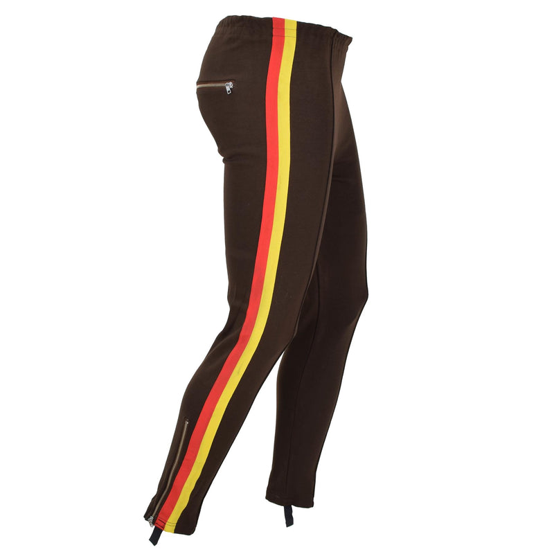 Original German Army NVA Brown Sports Sweatpants Training ActiveWear Byxor