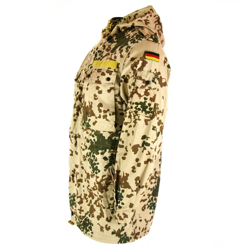 Äkta tyska arméfältjacka Parka arméutgåva huva öken strid tropisk