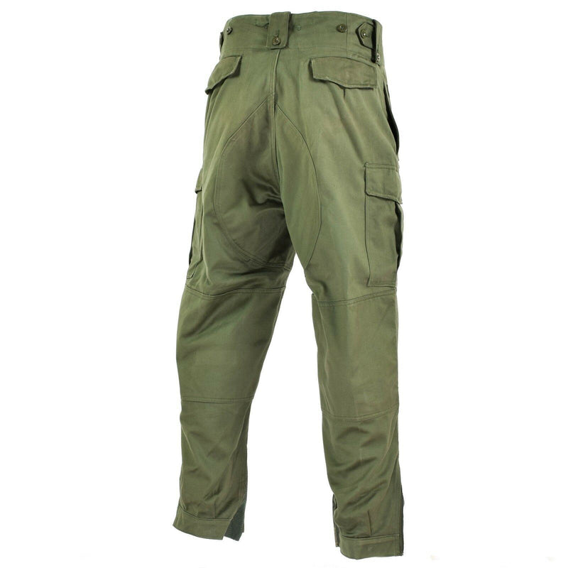 Original Belgiska arméfältstridsbyxor M65 Olivgröna militära byxor överskott