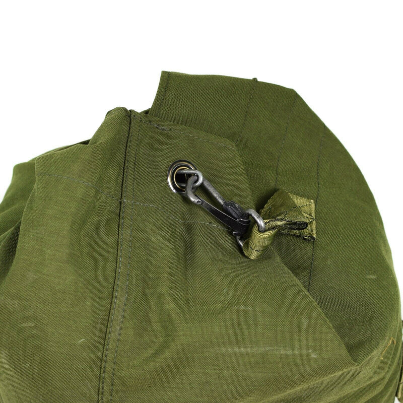 Äkta US Army Duffel Bag Stor militär olivgrön säck Canvas Sea Sack Pack