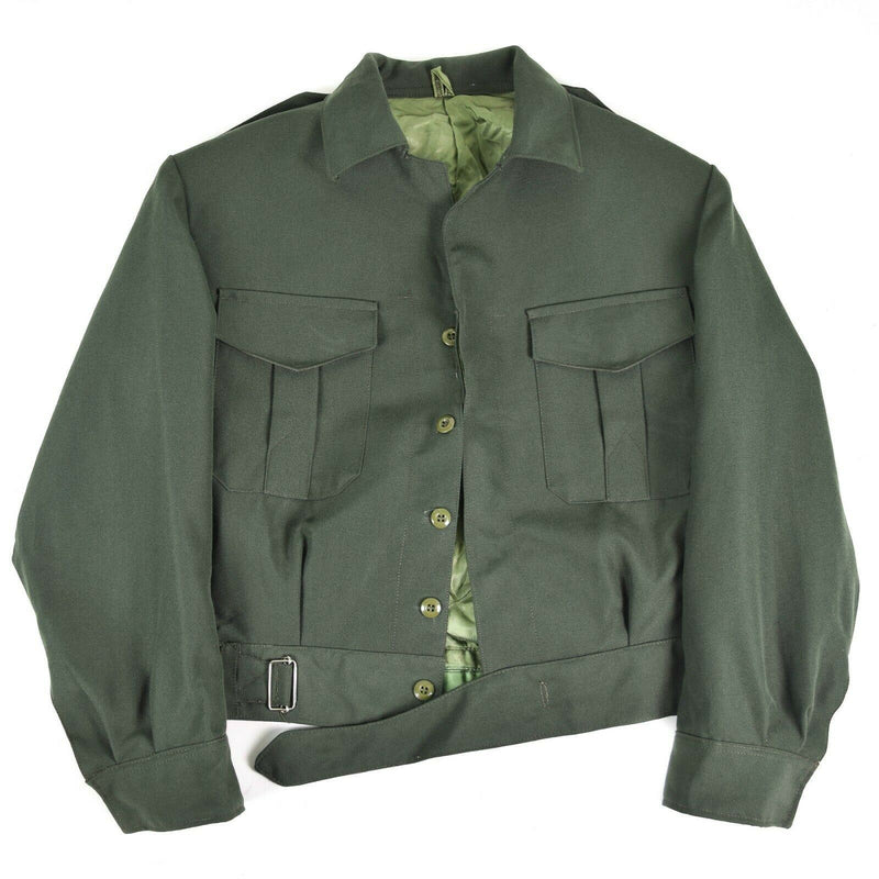 Original Greek Army Field Ike Jacket Gabardine Wool Blaze Grekland Militär Ny